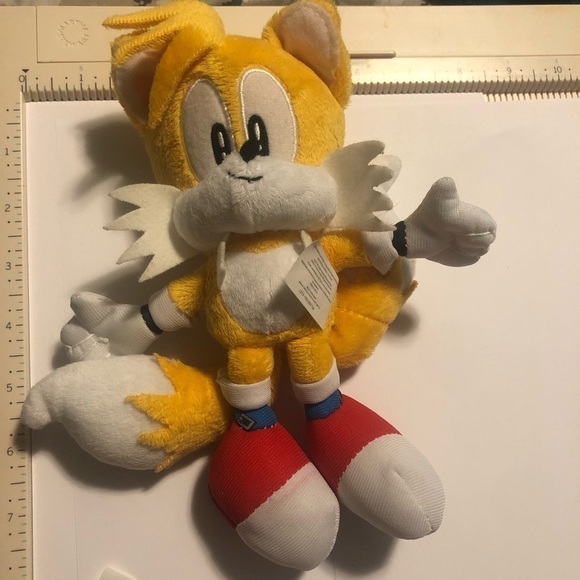 SONIC The Hedgehog 20th Anniversary Sega Jazwares Tails Plushie 7.5” - Picture 3 of 3